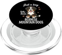 Solo un ragazzo che ama i cani di montagna del Bernese PopSockets PopGrip per MagSafe