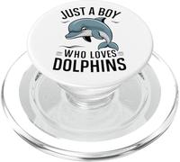 Solo un ragazzo che ama i delfini PopSockets PopGrip per MagSafe