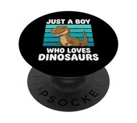 Solo un ragazzo che ama i dinosauri Ragazzi fantastici per PopSockets PopGrip Adesivo