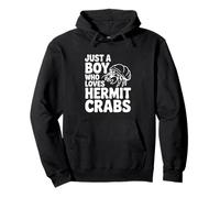 Solo Un Ragazzo Che AMA i granchi eremiti Carino Amante del Granchio Felpa con Cappuccio