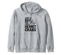 Solo Un Ragazzo Che AMA i granchi eremiti Carino Amante del Granchio Felpa con Cappuccio