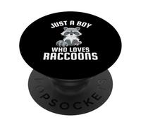 Solo un ragazzo che ama i procioni PopSockets PopGrip Adesivo