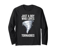Solo Un Ragazzo Che AMA i Tornado Hurricane Chaser Maglia a Manica