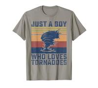 Solo Un Ragazzo Che AMA i Tornado Storm Chasers Boys Tornado Maglietta