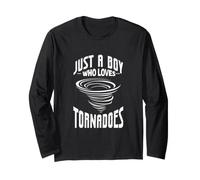 Solo Un Ragazzo Che AMA i Tornado Tornado Storm Chaser Maglia a Manica