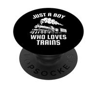 Solo un ragazzo che ama i treni PopSockets PopGrip Adesivo