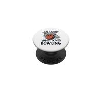 Solo un ragazzo che ama il bowling PopSockets PopGrip Adesivo