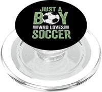 Solo un ragazzo che ama il calcio grafico PopSockets PopGrip per MagSafe