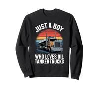 Solo Un Ragazzo Che AMA Il Futuro Autista di Camion petroliera Felpa