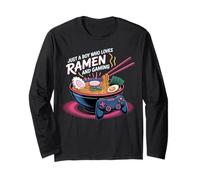 Solo Un Ragazzo Che AMA Il Ramen e Il Controller per Ciotola da Gioco Maglia a Manica