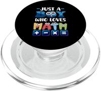 Solo un ragazzo che ama la matematica, numeri divertenti in stile cartone animato PopSockets PopGrip per MagSafe