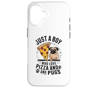Solo un ragazzo che ama la pizza e i carlini Custodia per iPhone 16