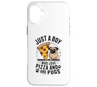 Solo un ragazzo che ama la pizza e i carlini Custodia per iPhone 16 Plus