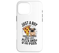 Solo un ragazzo che ama la pizza e i carlini Custodia per iPhone 16 Pro Max