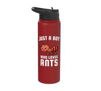 Solo un ragazzo che ama le formiche Stainless Steel Insulated Water Bottle