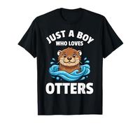 Solo Un Ragazzo Che AMA Le lontre Maglietta