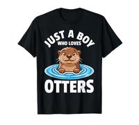 Solo Un Ragazzo Che AMA Le lontre Water Ripple Maglietta