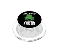 Solo un ragazzo che ama le rane PopSockets PopGrip per MagSafe