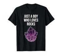 Solo Un Ragazzo Che AMA Le Rocce Maglietta
