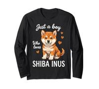 Solo Un Ragazzo Che AMA Shiba Inus Maglia a Manica
