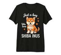 Solo Un Ragazzo Che AMA Shiba Inus Maglietta Premium
