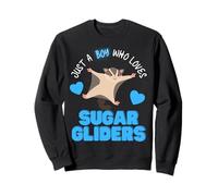 Solo Un Ragazzo Che AMA Sugar Gliders Simpatici Ragazzi Sugar Glider Felpa
