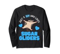 Solo Un Ragazzo Che AMA Sugar Gliders Simpatici Ragazzi Sugar Glider Maglia a Manica
