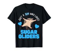 Solo Un Ragazzo Che AMA Sugar Gliders Simpatici Ragazzi Sugar Glider Maglietta