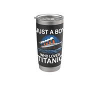 Solo un ragazzo che ama Titanic RMS Titanic Ship Icebearg Bicchiere termico in acciaio inox doppia parete