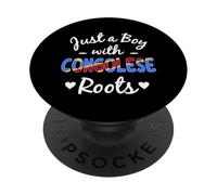 Solo un ragazzo con radici congolesi Congo Pride Boys PopSockets PopGrip Adesivo