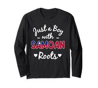 Solo Un Ragazzo con Radici samoane Samoa Pride Maglia a Manica