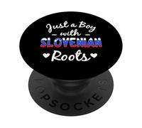 Solo un ragazzo con radici slovene orgogliosi ragazzi della Slovenia PopSockets PopGrip Adesivo