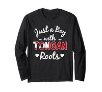 Solo Un Ragazzo con Radici tongane Tonga Heritage for Male Maglia a Manica