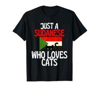 Solo Un Sudanese Che AMA i Gatti per Tutto Il Sudan Maglietta