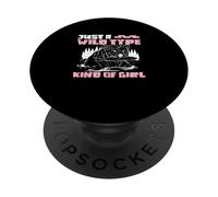 Solo un tipo selvaggio Tipo Di Ragazza Divertente Zoologo Per Uno Zoologo PopSockets PopGrip Adesivo