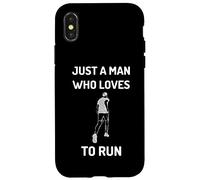Solo un uomo che ama correre correre citazioni divertenti in esecuzione Custodia per iPhone X/XS