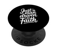 Solo un uomo guidato dalla fede e da Dio PopSockets PopGrip Adesivo