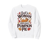 Solo Una Donna Che AMA la Torta di Zucca Autunno del Ringraziamento Felpa