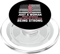 Solo una donna che ha servito e non ha mai smesso di essere forte PopSockets PopGrip per MagSafe