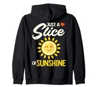 Solo Una Fetta di Sole Happy Lemon Sun Felpa con Cappuccio