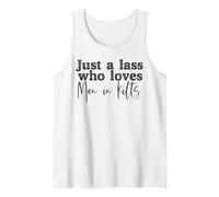 Solo Una Lass Che AMA Gli UOMI in UCCIDI Divertente Scottish Kilt Meme Canotta