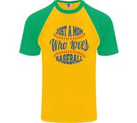 Solo Una Mamma Che Ama Il Baseball Maglietta A Maniche Corte Da Uomo