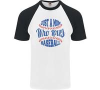 Solo Una Mamma Che Ama Il Baseball Maglietta A Maniche Corte Da Uomo