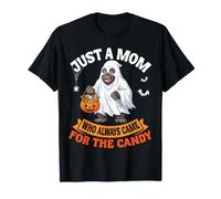 Solo Una Mamma veniva Sempre per The Candy Halloween Ghost Gorilla Maglietta