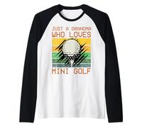 Solo Una Nonna Che AMA Il Mini Golf Maglia con Maniche Raglan