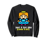 Solo Una Ragazza Che AMA 8-Bit Vintage Arcade Felpa