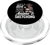 Solo una ragazza che ama anime e schizzi Otaku Anime Lover PopSockets PopGrip per MagSafe