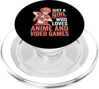 Solo Una Ragazza Che Ama Anime E Videogiochi Cool Art PopSockets PopGrip per MagSafe