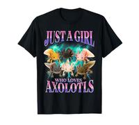 Solo Una Ragazza Che AMA Axolotls Bootleg Design Axolotl Maglietta