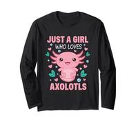 Solo Una Ragazza Che AMA Axolotls Divertente Adorabile Animale Domestico Kawaii Maglia a Manica